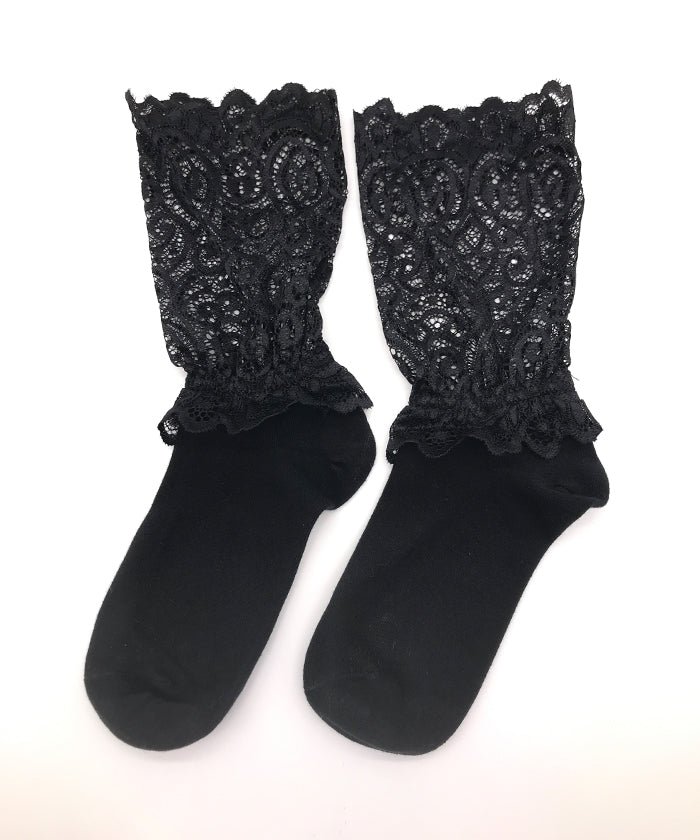 フューティアランド Futier Land レース切替ソックス (ホワイト) ホワイト