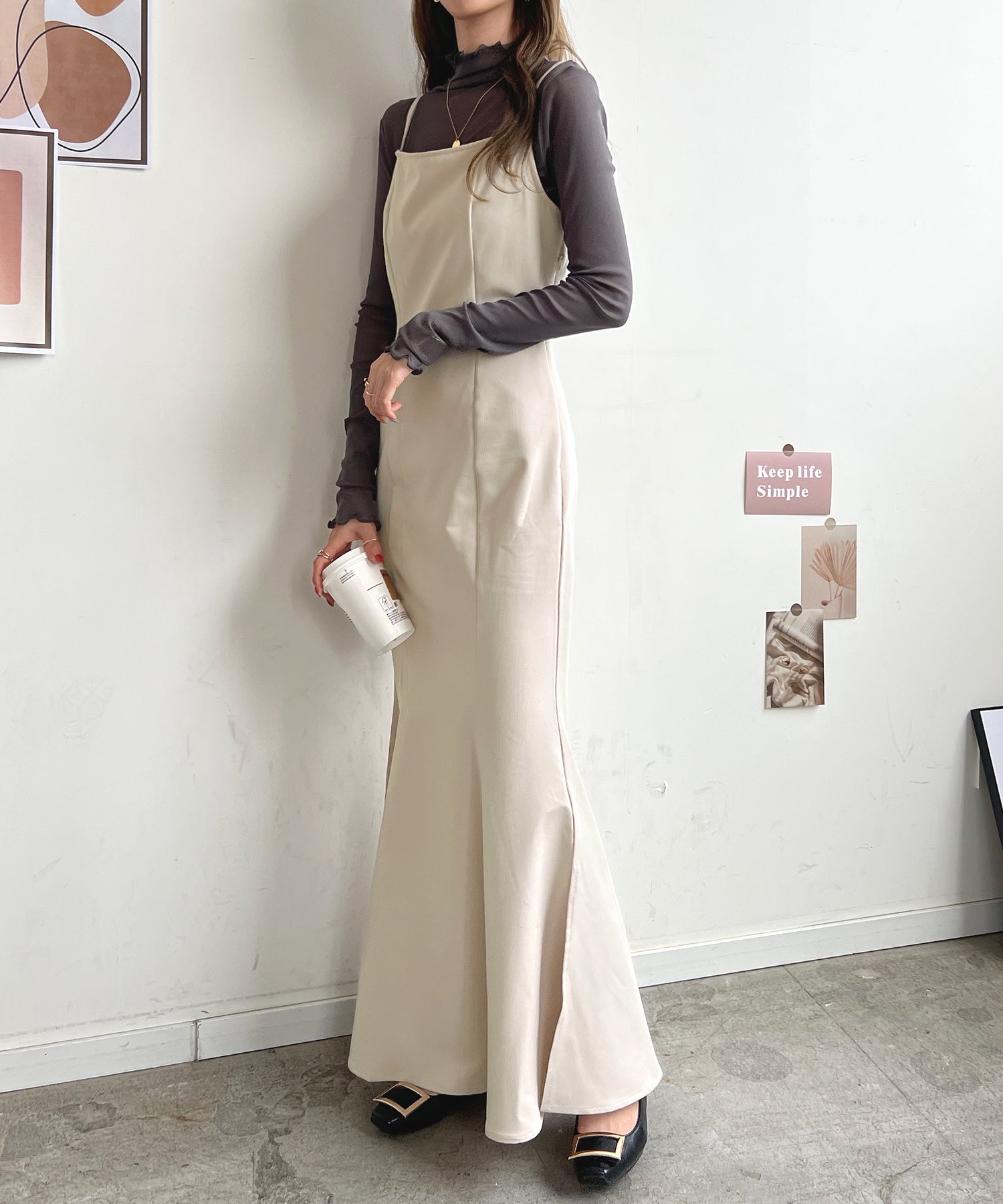 フューティアランド Futier Land マーメイドキャミワンピース (アイボリー) アイボリー