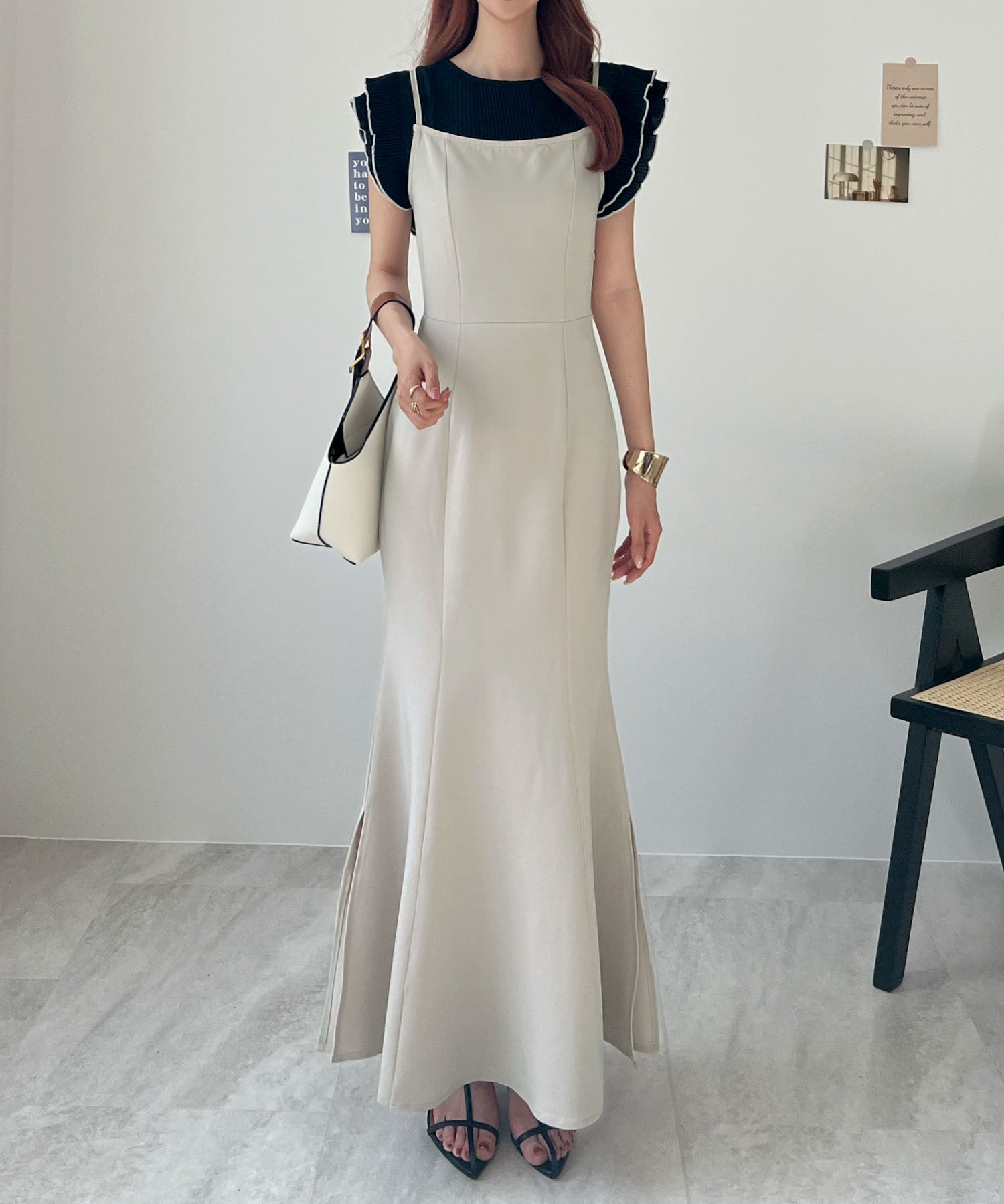 フューティアランド Futier Land マーメイドキャミワンピース (アイボリー) アイボリー