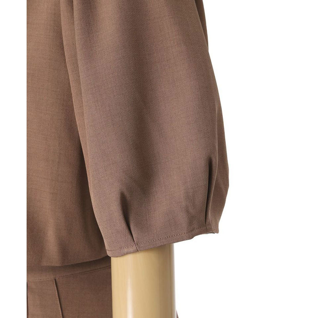 フィント F i.n.t 釦使いパフスリーブジャケットセットアップ (BROWN) BROWN