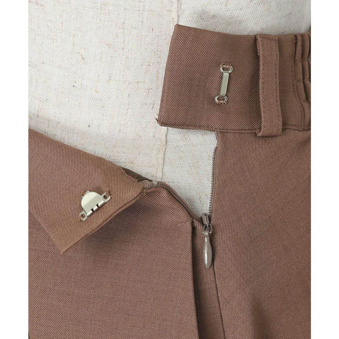 フィント F i.n.t 釦使いパフスリーブジャケットセットアップ (BROWN) BROWN