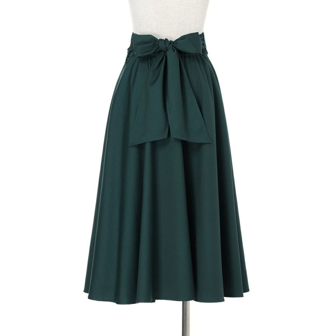 フィント F i.n.t 【サイズ展開あり】コルセットベルト2wayフレアースカート (GREEN) GREEN