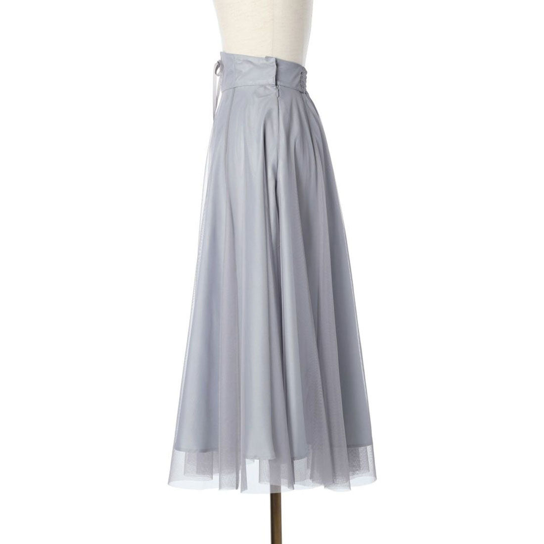 フィント F i.n.t フロントレースアップチュールフレアースカート【洗える】