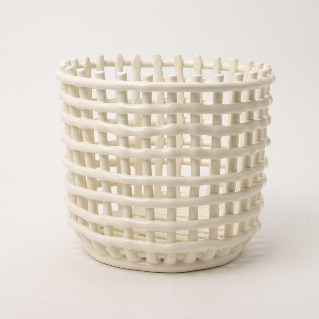 ファームリビング Ferm Living Ceramic Basket Large バスケット (オフホワイト) オフホワイト