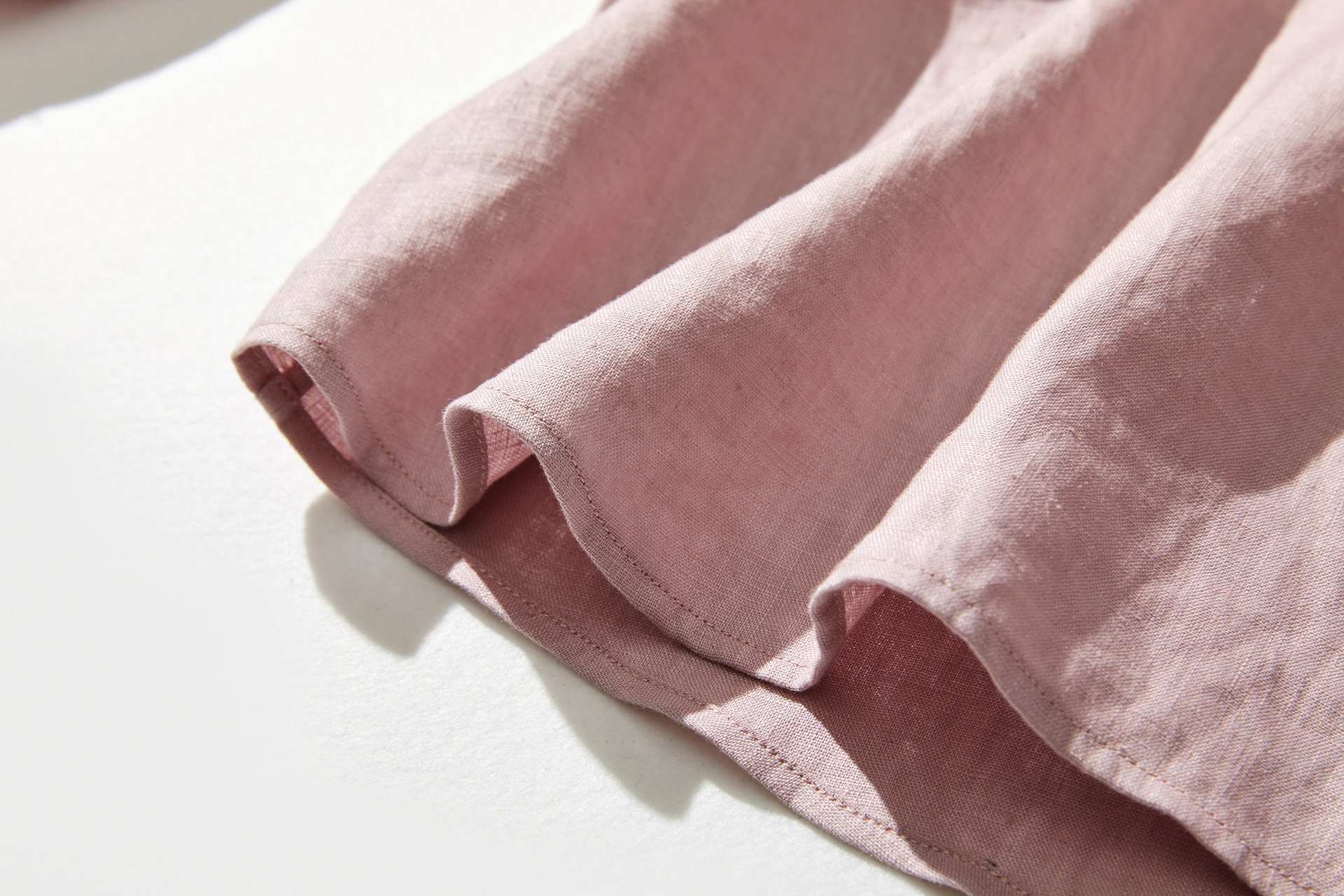 フォーリン アンド コー fall-in&co 大人の抜け感と可愛さ叶えるリネン ブラウス 日除けにも活躍可能 リネン100% 薄藤色 230503-1 (薄藤色) 薄藤色