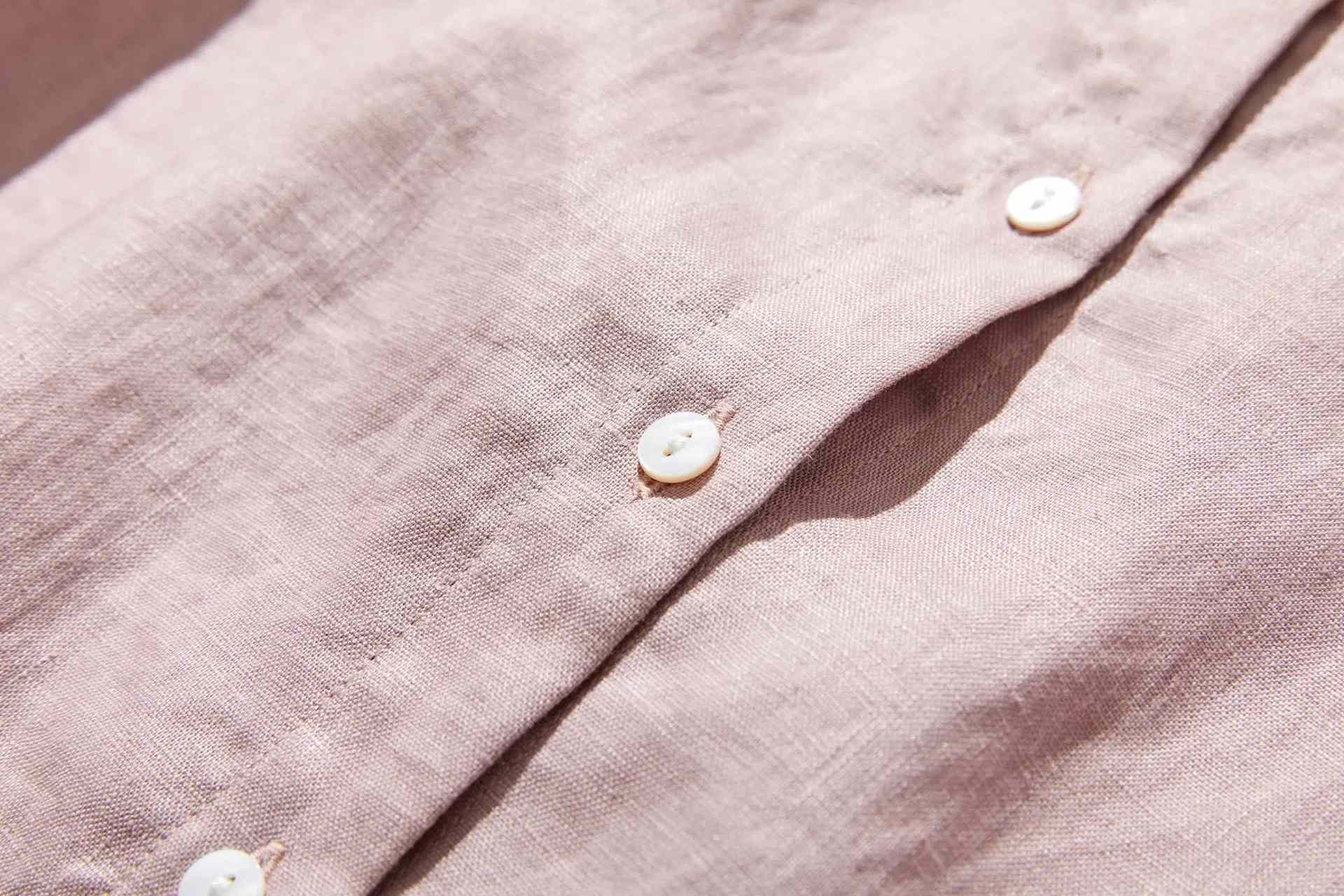 フォーリン アンド コー fall-in&co 大人の抜け感と可愛さ叶えるリネン ブラウス 日除けにも活躍可能 リネン100% 薄藤色 230503-1 (薄藤色) 薄藤色