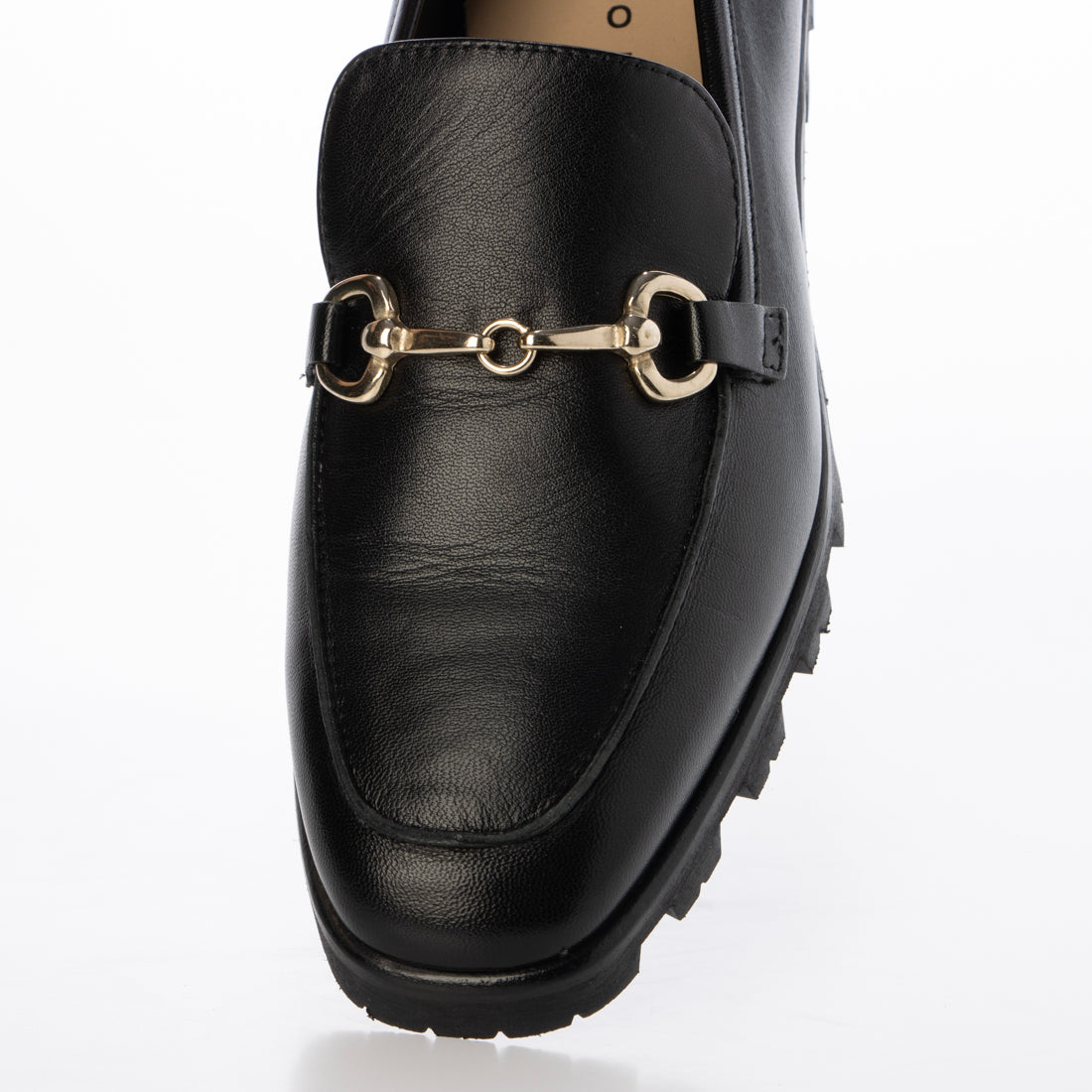 ファビオルスコーニ FABIO RUSCONI スクエアトウビットローファー (ブラック) ブラック