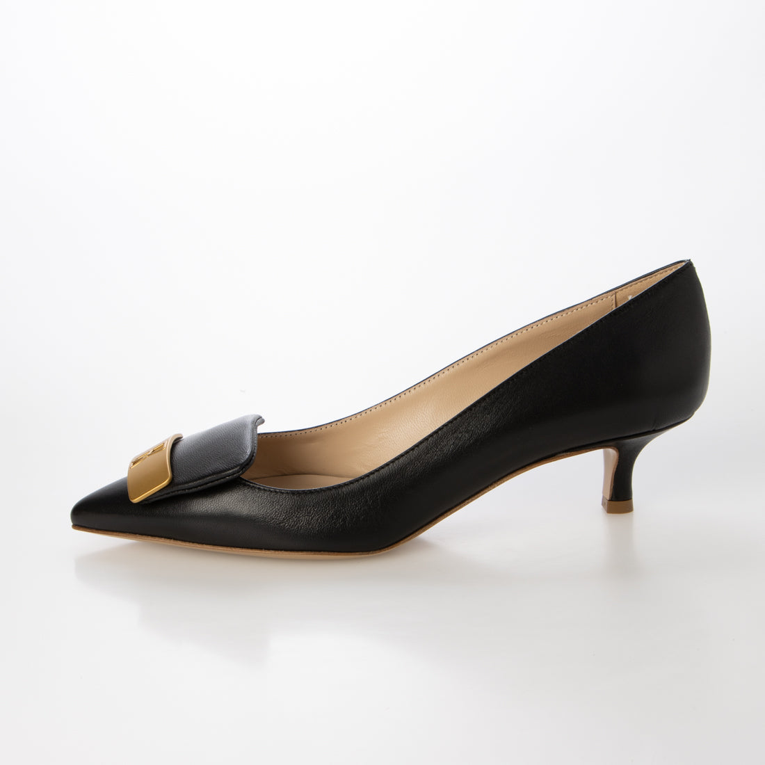 ファビオルスコーニ FABIO RUSCONI ヒールパンプス (ブラック) ブラック