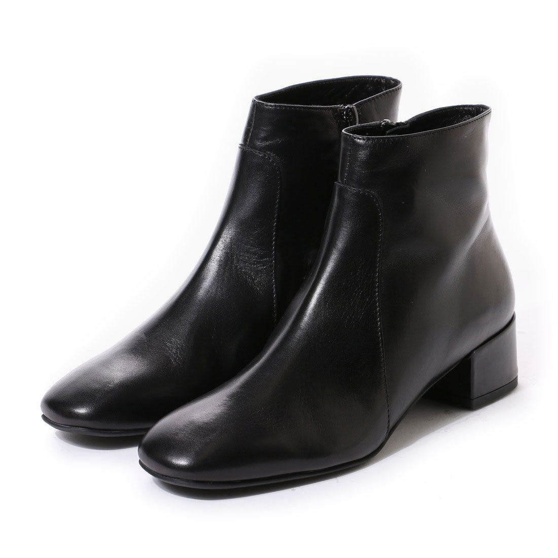 〇ファビオルスコーニ FABIO RUSCONI ショートブーツ,ブラック