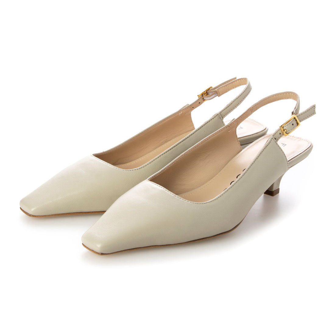 FABIO RUSCONI Square toe back band pumps