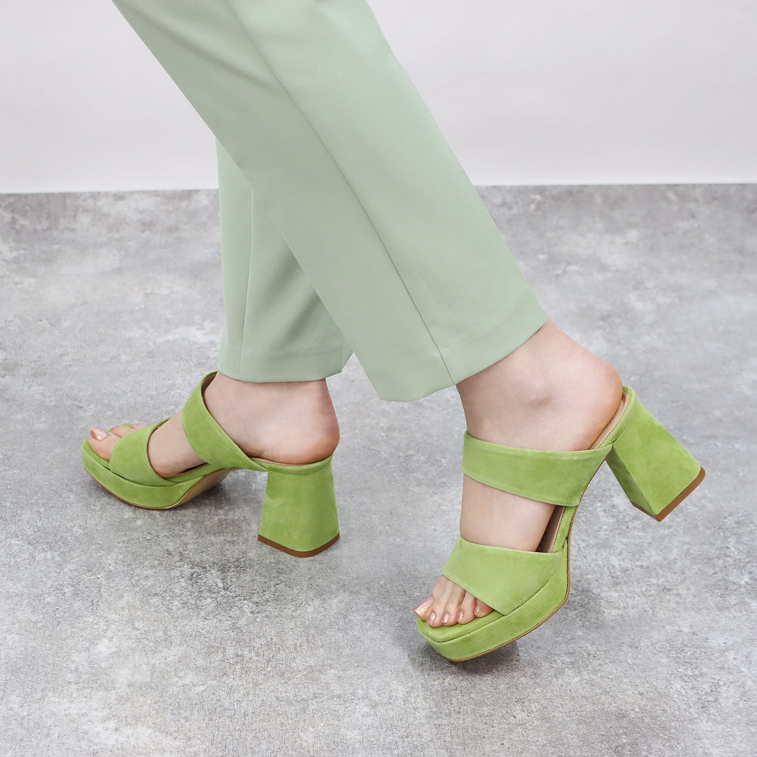 FABIO RUSCONI double strap platform sandals