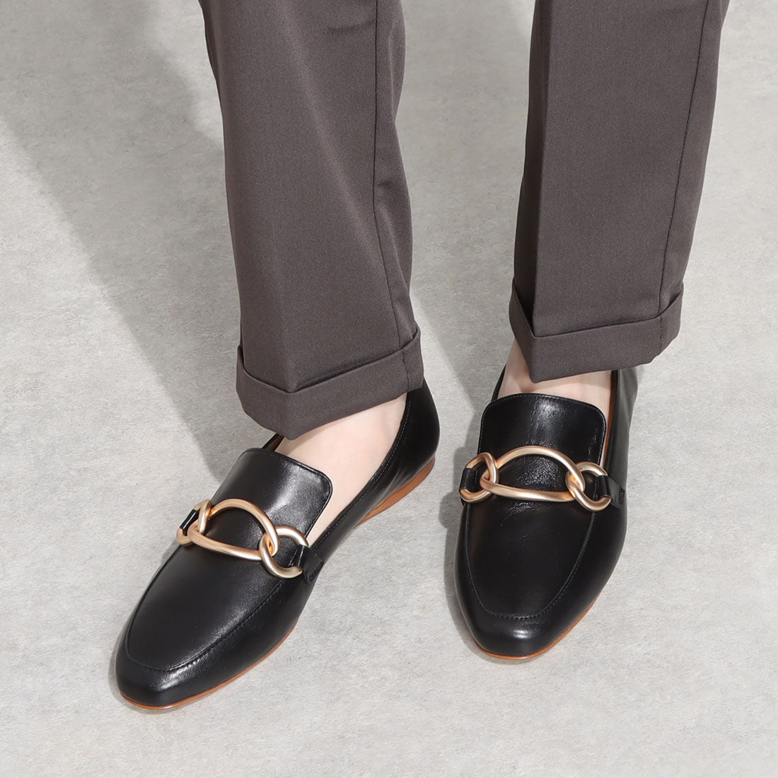 ●ファビオルスコーニ FABIO RUSCONI ビット付ローファー