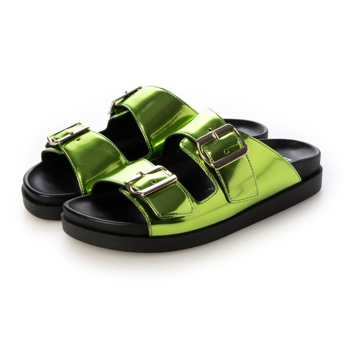 FABIO RUSCONI Double Belt Footbed Sandals