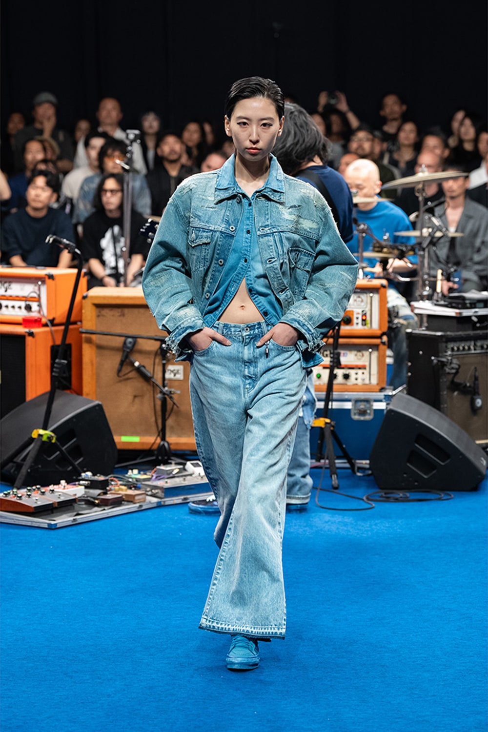 ファンダメンタル FDMTL WOMENS FIT FLARE DENIM LIGHT WASH (Indigo) Indigo