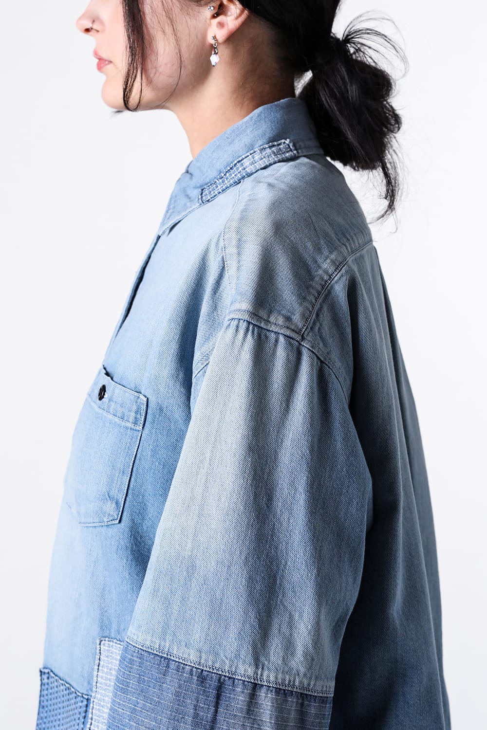 ファンダメンタル FDMTL WOMENS FIT DENIM SHIRT 3YR WASH (Indigo) Indigo