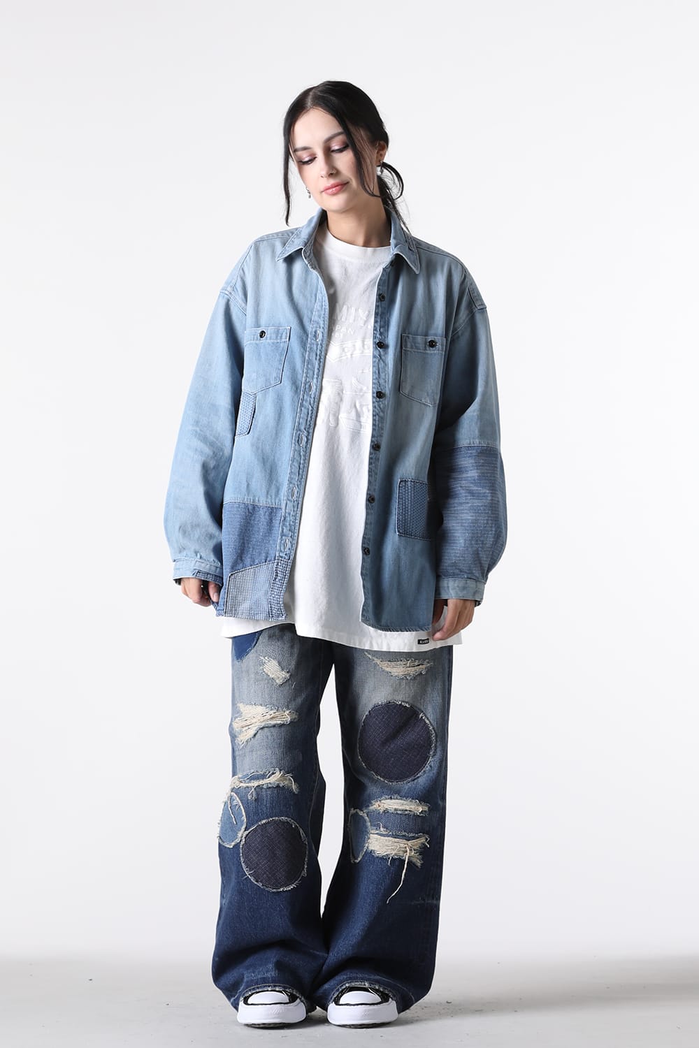 ファンダメンタル FDMTL WOMENS FIT DENIM SHIRT 3YR WASH (Indigo) Indigo