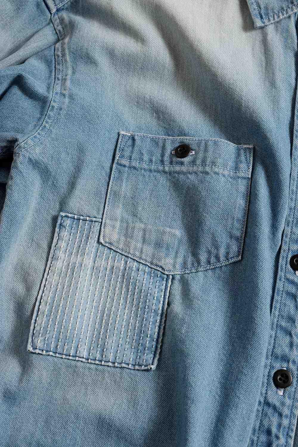 ファンダメンタル FDMTL WOMENS FIT DENIM SHIRT 3YR WASH (Indigo) Indigo