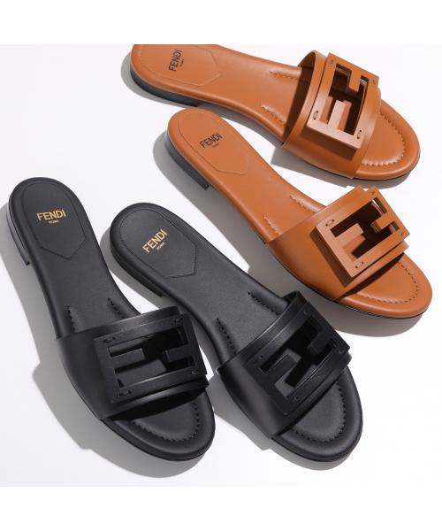 FENDI ロゴ入り ブラック サンダル　FENDIサンダル FENDI サンダル FENDI ロゴ入り ブラック サンダル FENDIサンダル