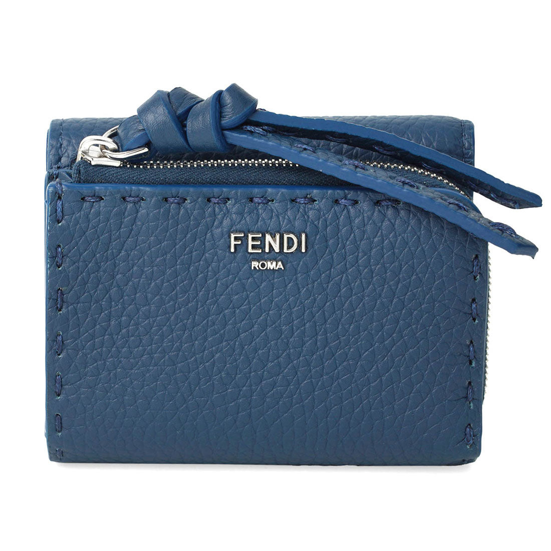 フェンディ FENDI 3つ折り財布 ビーカブー MICRO TRIFOLD SELLERIA WALLET 8M0499 ARC1 F0E2H BLUE