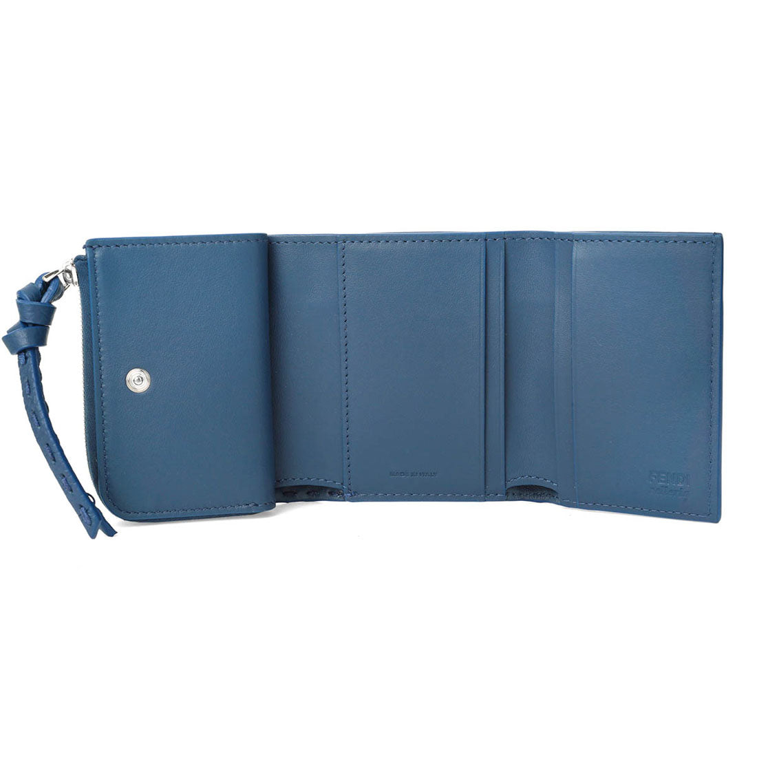 フェンディ FENDI 3つ折り財布 ビーカブー MICRO TRIFOLD SELLERIA WALLET 8M0499 ARC1 F0E2H BLUE