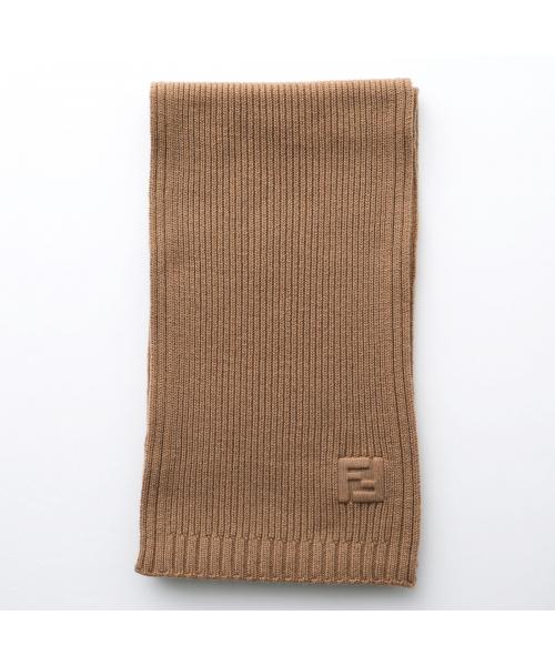 FENDI｜ (FF Wool Scarf (FXT117 ASG2 F15W8)) FENDI FENDI FENDI Scarf FXT117 ASG2 Rib FF Logo