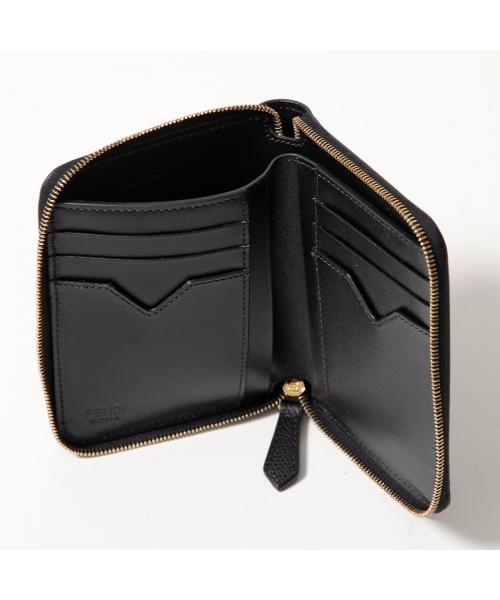 フェンディ FENDI FENDI 二つ折り財布 8M0508 ALV4 FFダイヤモンド レザー (F1N1G/TRUFFLE+DOVE) F1N1G/TRUFFLE+DOVE