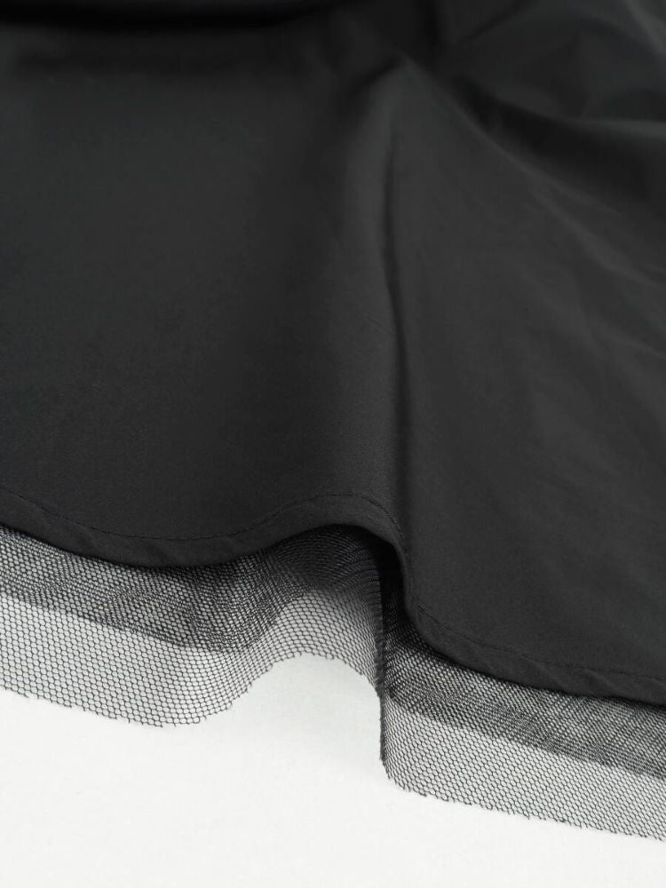 フェンネル FENNEL チュールレイヤードラップフレアスカート(Autumn) (ダークグリーン) ダークグリーン