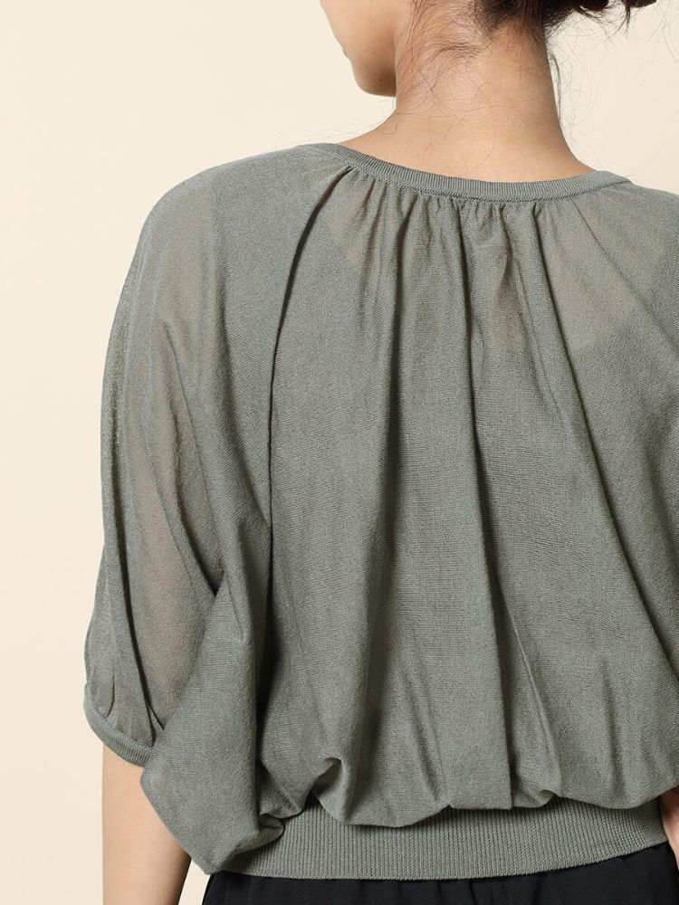 フェンネル FENNEL パールアクセントシアーカーディガン (サンドベージュ) サンドベージュ