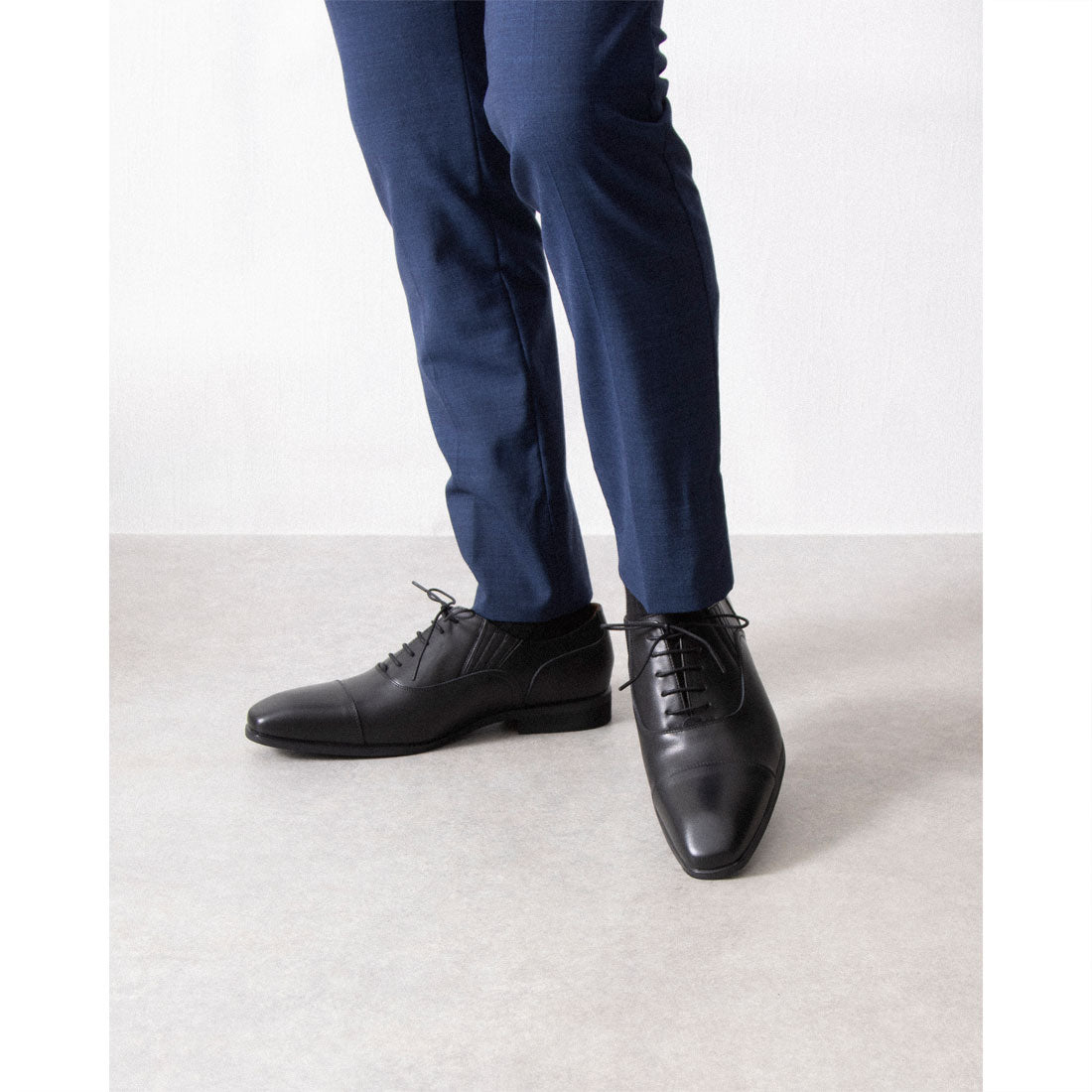 フィウーメ FIUME サイドエラスティックストレートチップシューズ