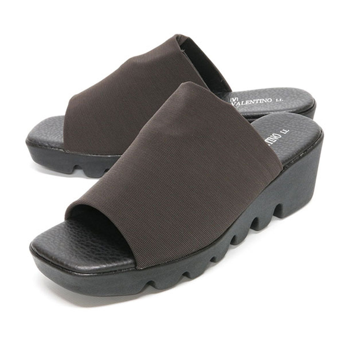 FIRST CONTACT Women's Sandals, Office, Indoor, Office, Work, Made in Japan, Wedge Sole, Stable, Hep, Thick Sole
