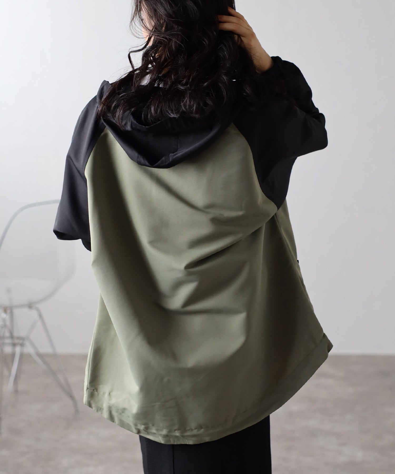 フィズ Fizz フード付きマウンテンパーカー  AW マンパ オーバーサイズ アウトドア