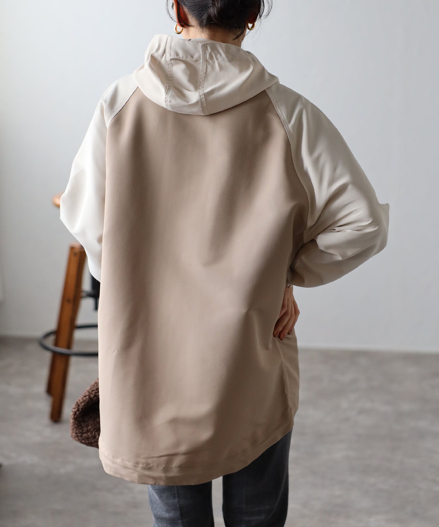 フィズ Fizz フード付きマウンテンパーカー  AW マンパ オーバーサイズ アウトドア