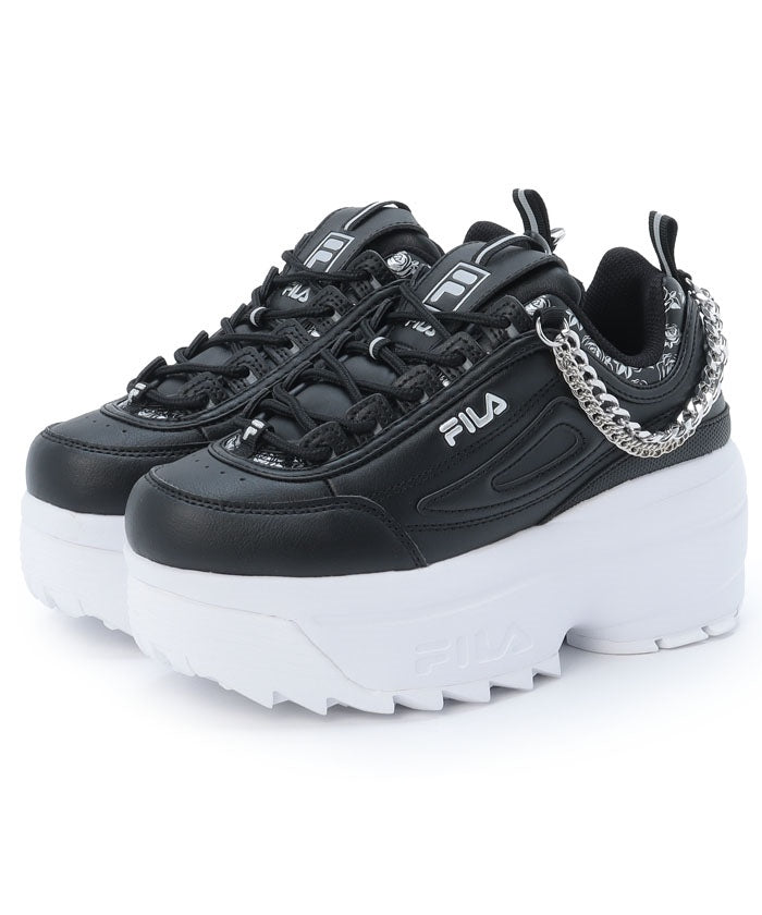FILA DISRUPTOR II WEDGE FESTIVAL / Disruptor 2 Wedge Festival Casual Thick-soled Sneakers / black