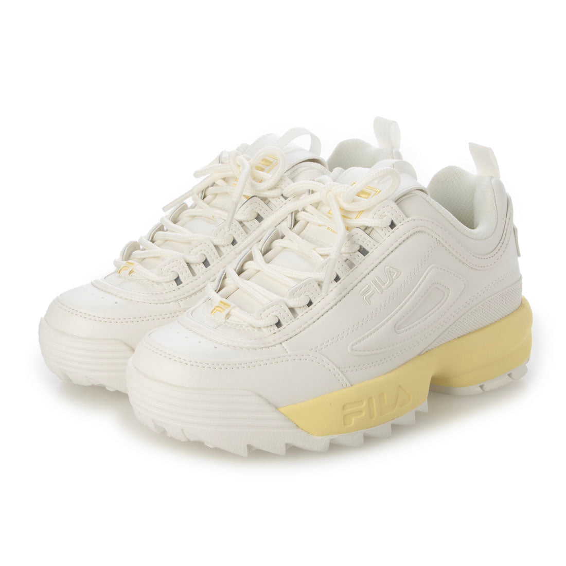 フィラ FILA レディース スニーカー 厚底 FILA DISRUPTOR II UFW25054 (イエロー) イエロー