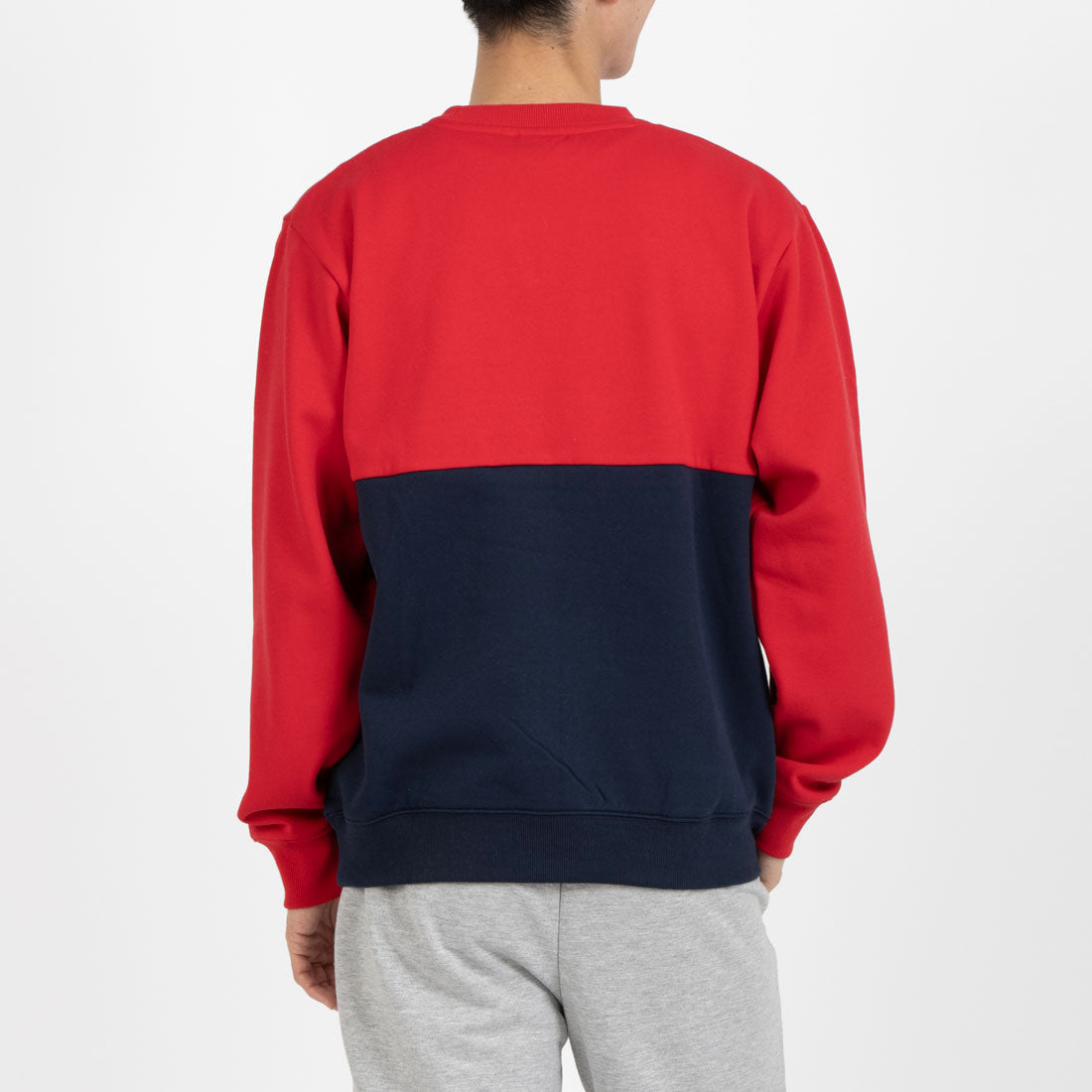 フィラ FILA 切替クルーネックトレーナー / SWITCHING CREW NECK / カジュアルウェア / メンズ (RD0) RED