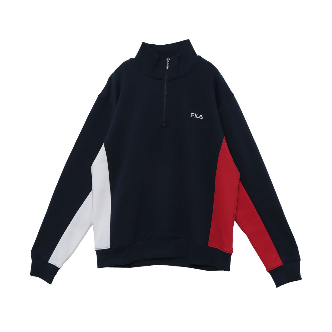 フィラ FILA 切替ハーフジップトレーナー / SWITCHING HALF ZIP C / カジュアルウェア / メンズ (NV0) NAVY