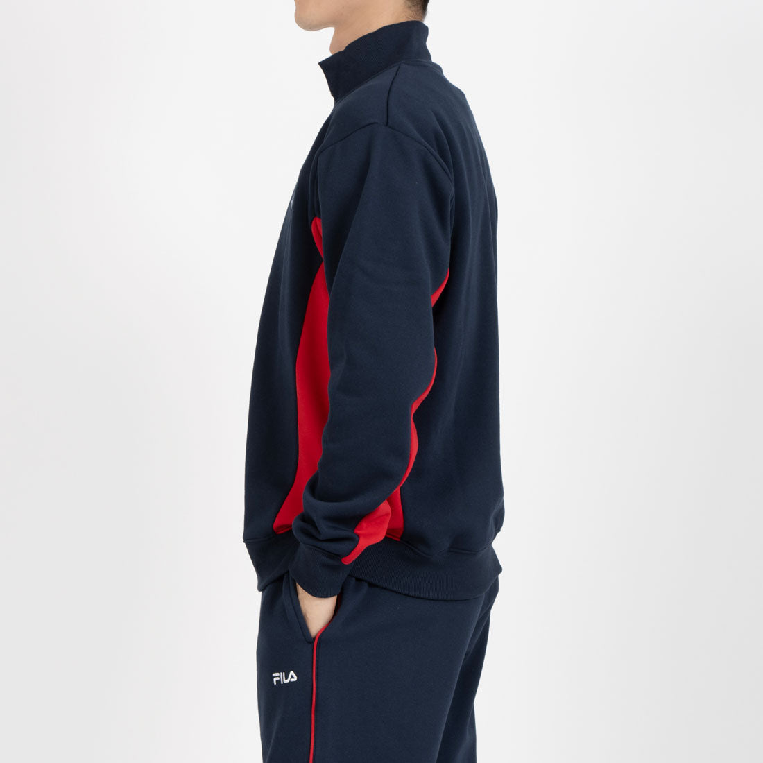 フィラ FILA 切替ハーフジップトレーナー / SWITCHING HALF ZIP C / カジュアルウェア / メンズ (NV0) NAVY