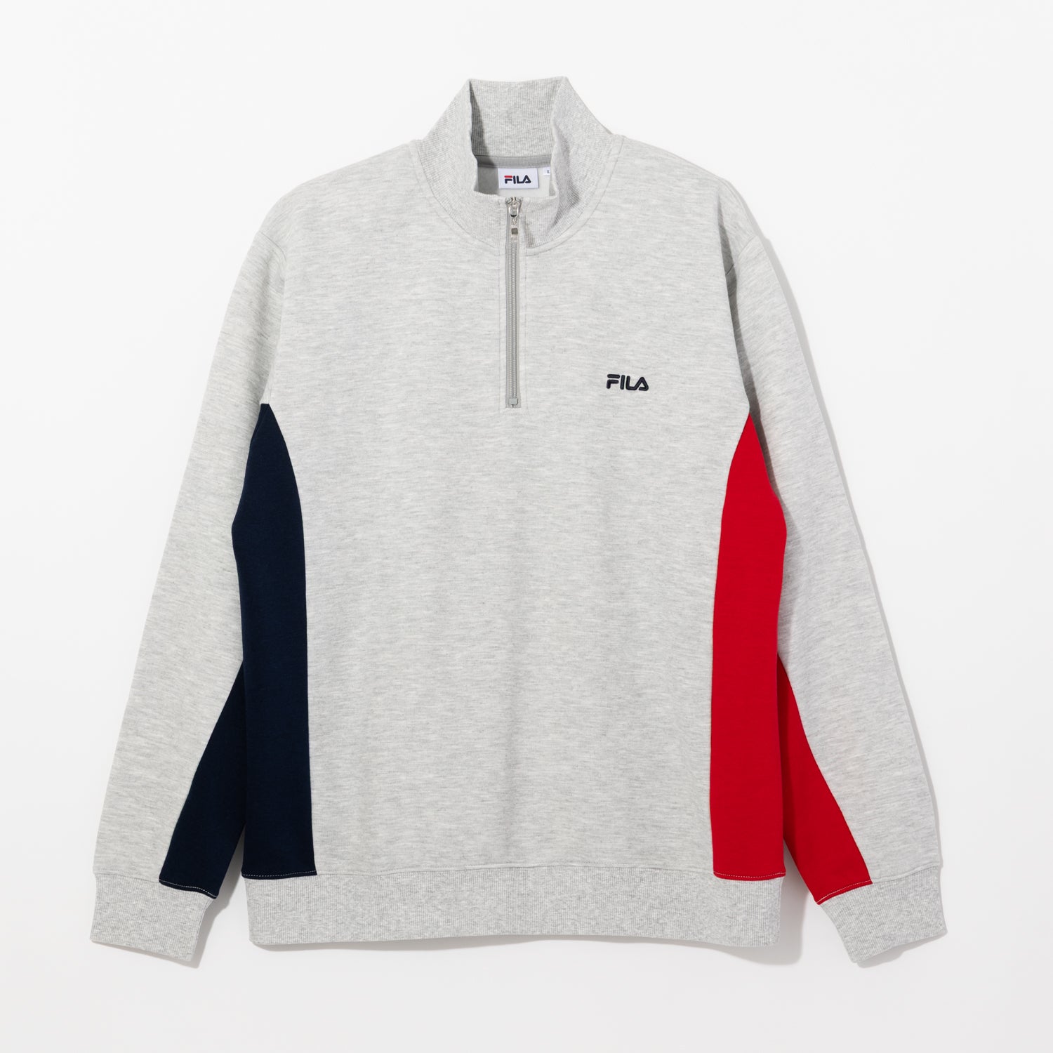 フィラ FILA 切替ハーフジップトレーナー / SWITCHING HALF ZIP C / カジュアルウェア / メンズ (MGY) M.GREY