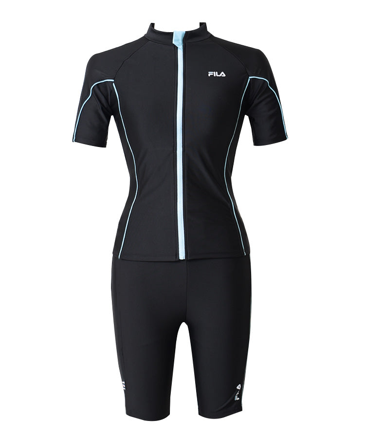 フィラ FILA FILAセパレートタイプ水着ラッシュガードタイプタンキニ【返品不可商品】 (BK) BK