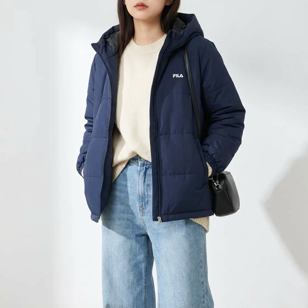 フィラ FILA 中綿フードジャケット / PADDING JACKET / カジュアルウェア / レディース (NV0) NAVY