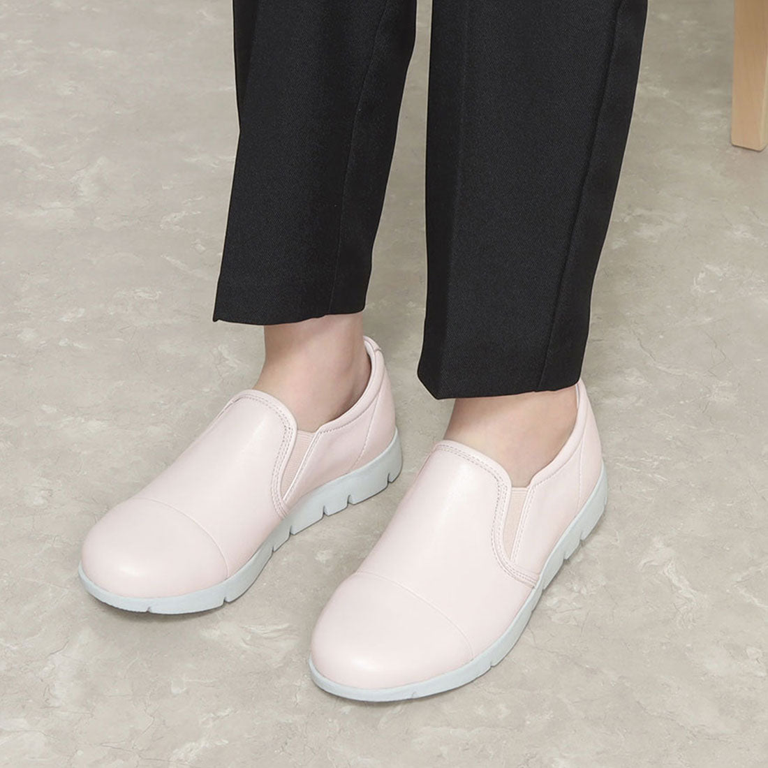 フィットジョイ FITJOY 軽量 slip-on スニーカー (BLK/BLK) BLK/BLK