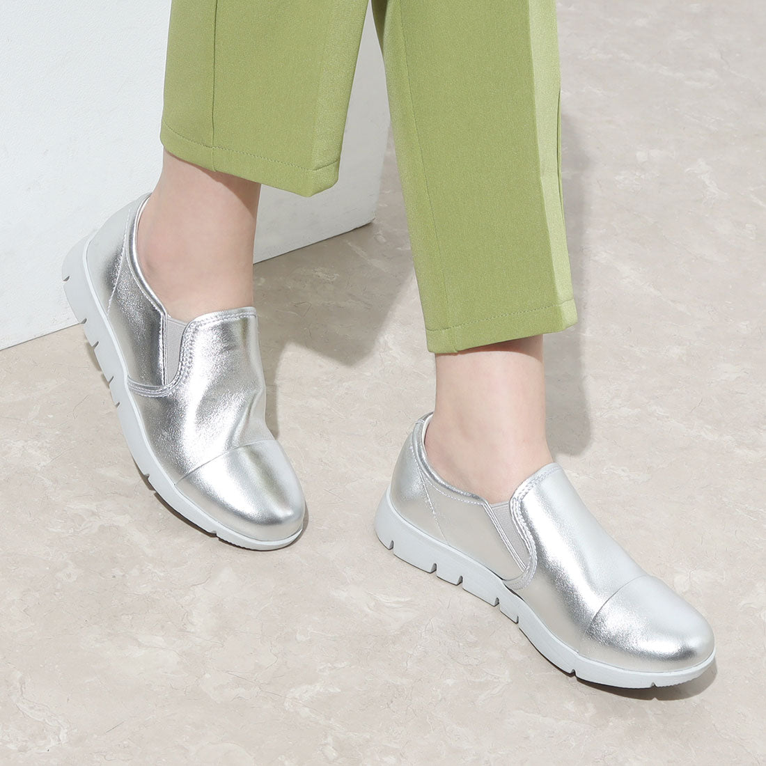 フィットジョイ FITJOY 軽量 slip-on スニーカー (BLK/BLK) BLK/BLK