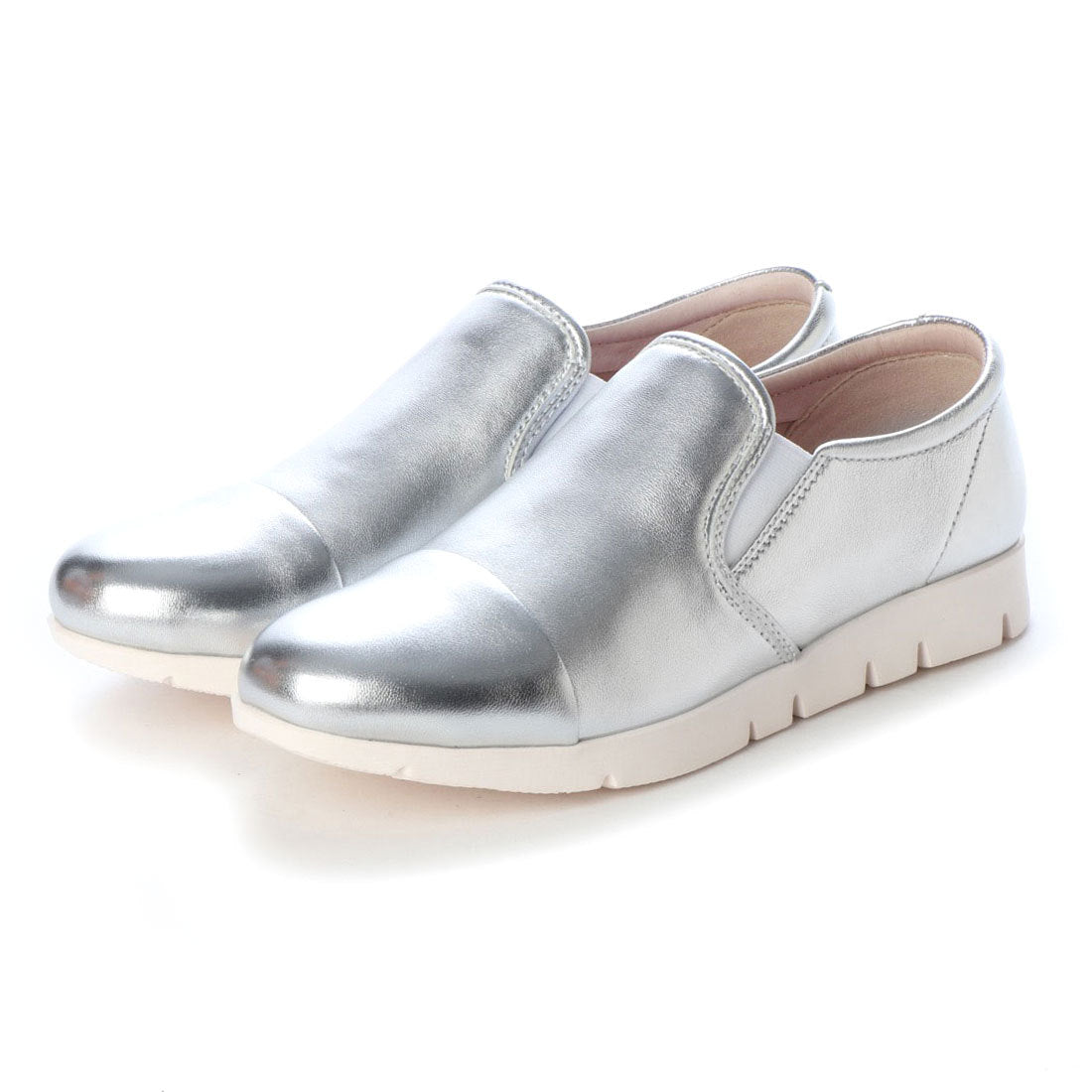 フィットジョイ FITJOY 軽量 slip-on スニーカー (SILVER) SILVER