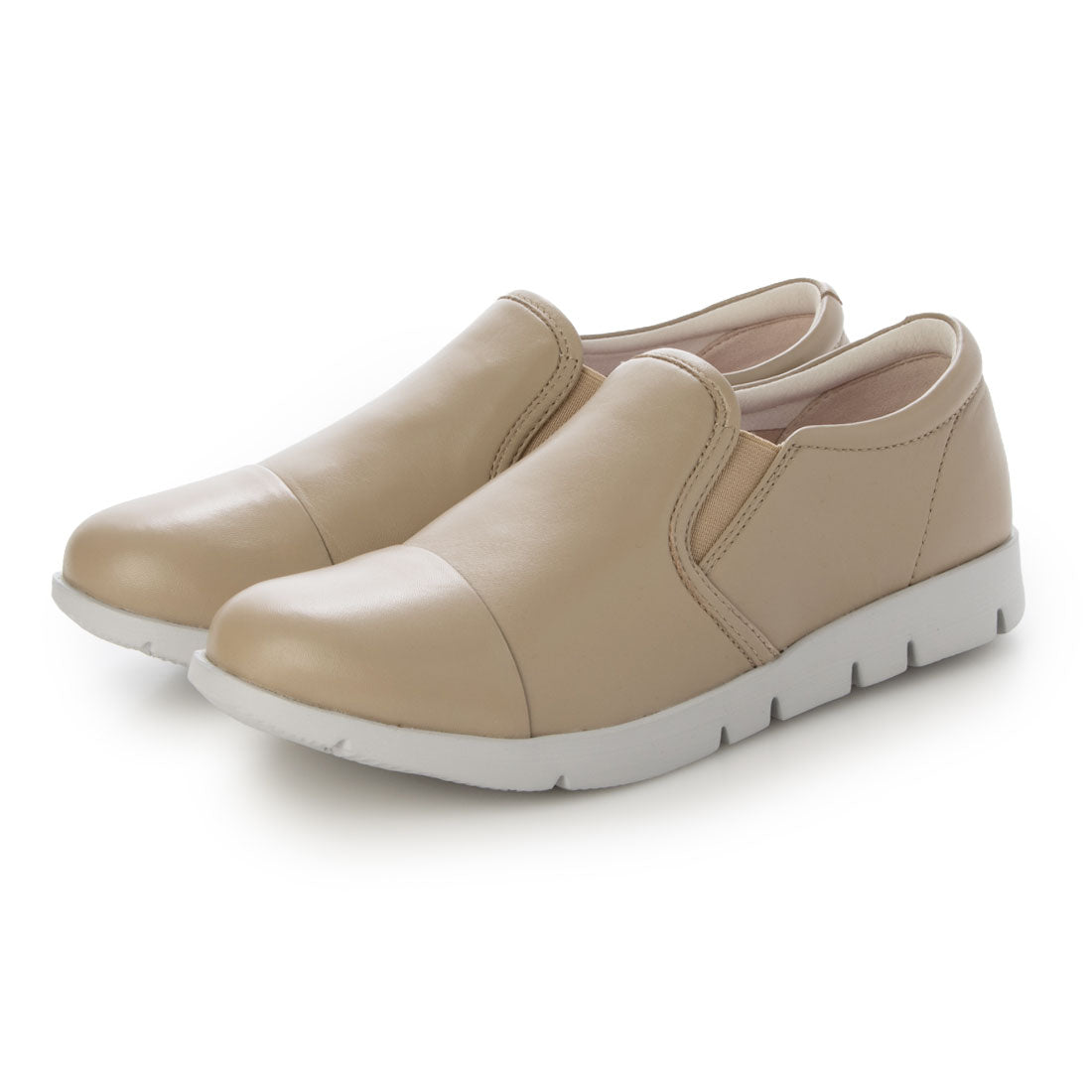 フィットジョイ FITJOY 軽量 slip-on スニーカー (BGE/GRY) BGE/GRY