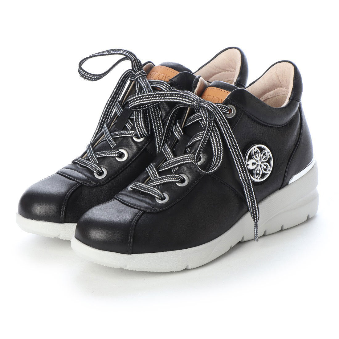 フィットジョイ FITJOY 軽量 mid cut スニーカー (BLK) BLK