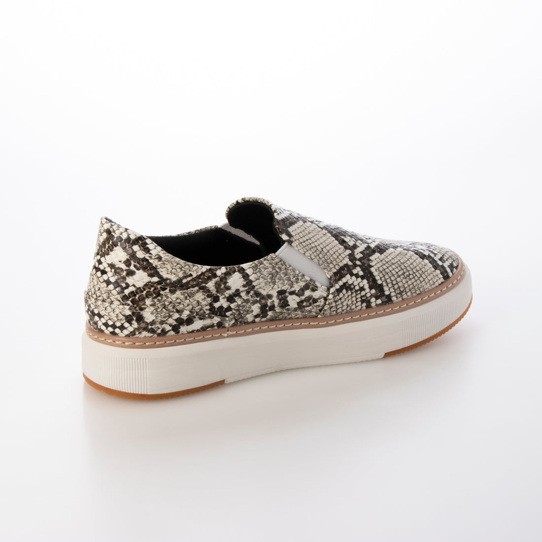 フィン Fin 厚底キルティングスリッポン【低反発スポンジ入り】 (パイソン) パイソン