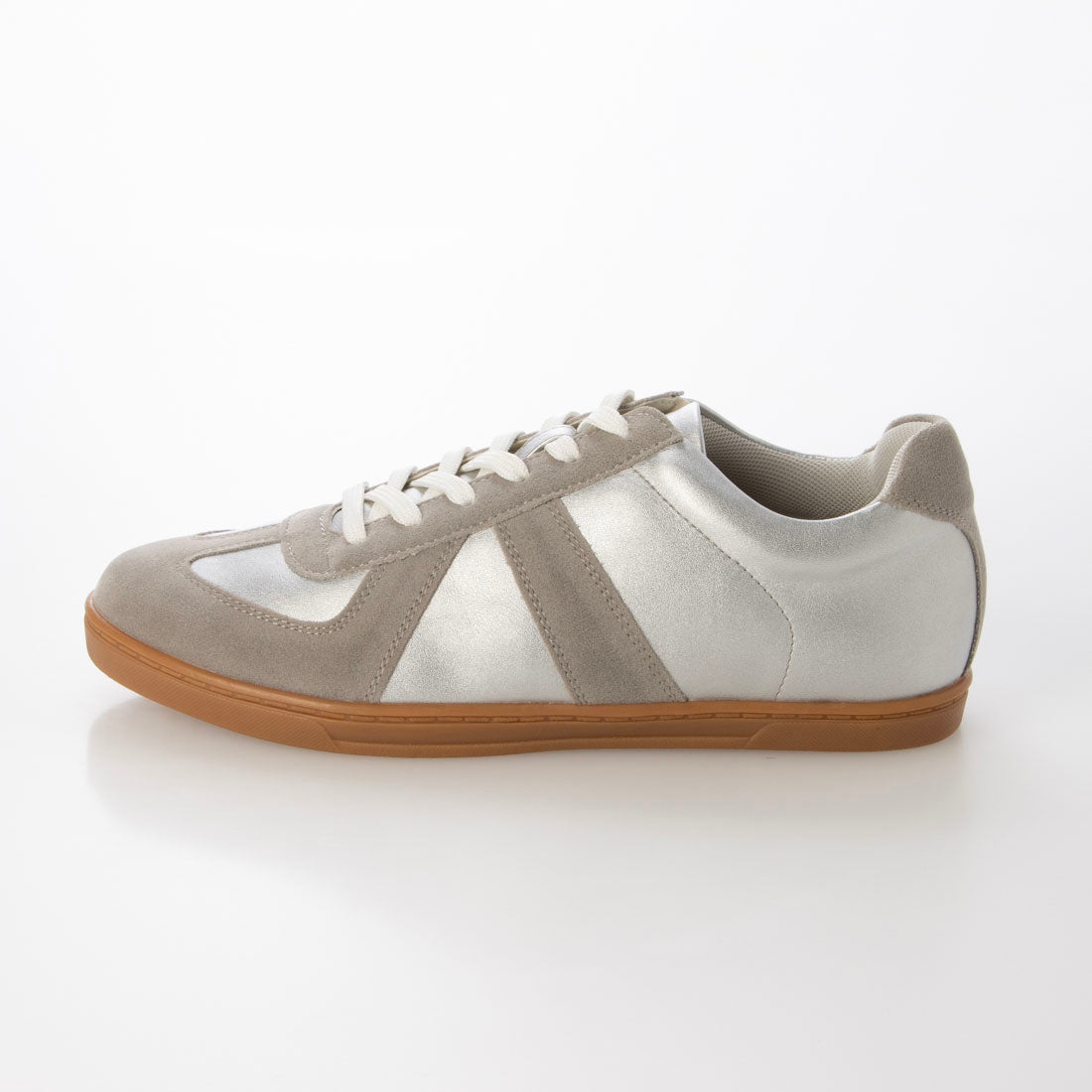 フィン Fin ジャーマントレーナースニーカー【低反発スポンジ入り】 (シルバー) シルバー