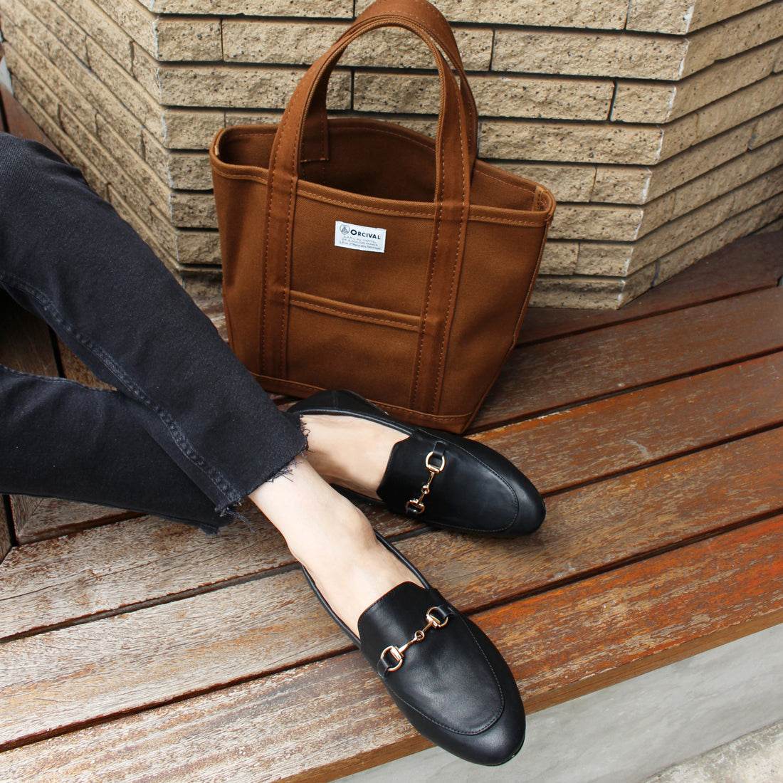 フィン Fin 2WAY本革ビットローファー【低反発スポンジ入り】