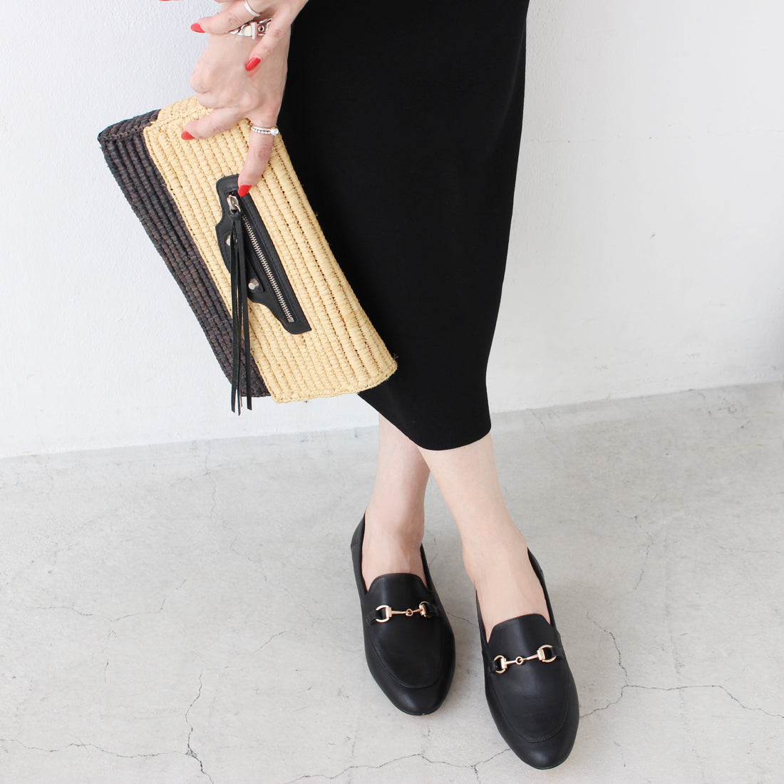 フィン Fin 2WAY本革ビットローファー【低反発スポンジ入り】