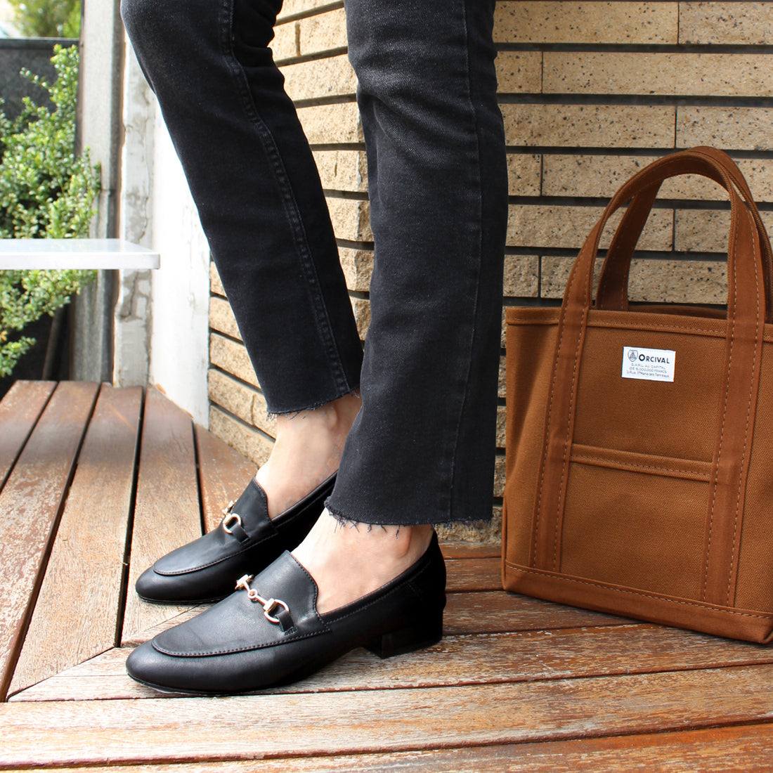 フィン Fin 2WAY本革ビットローファー【低反発スポンジ入り】